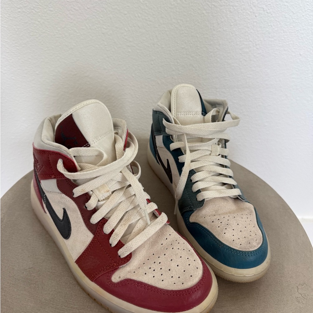 Nike Dual-Tone Red and Blue Anti Gravity Machine Sneakers